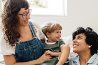 Couple with young child